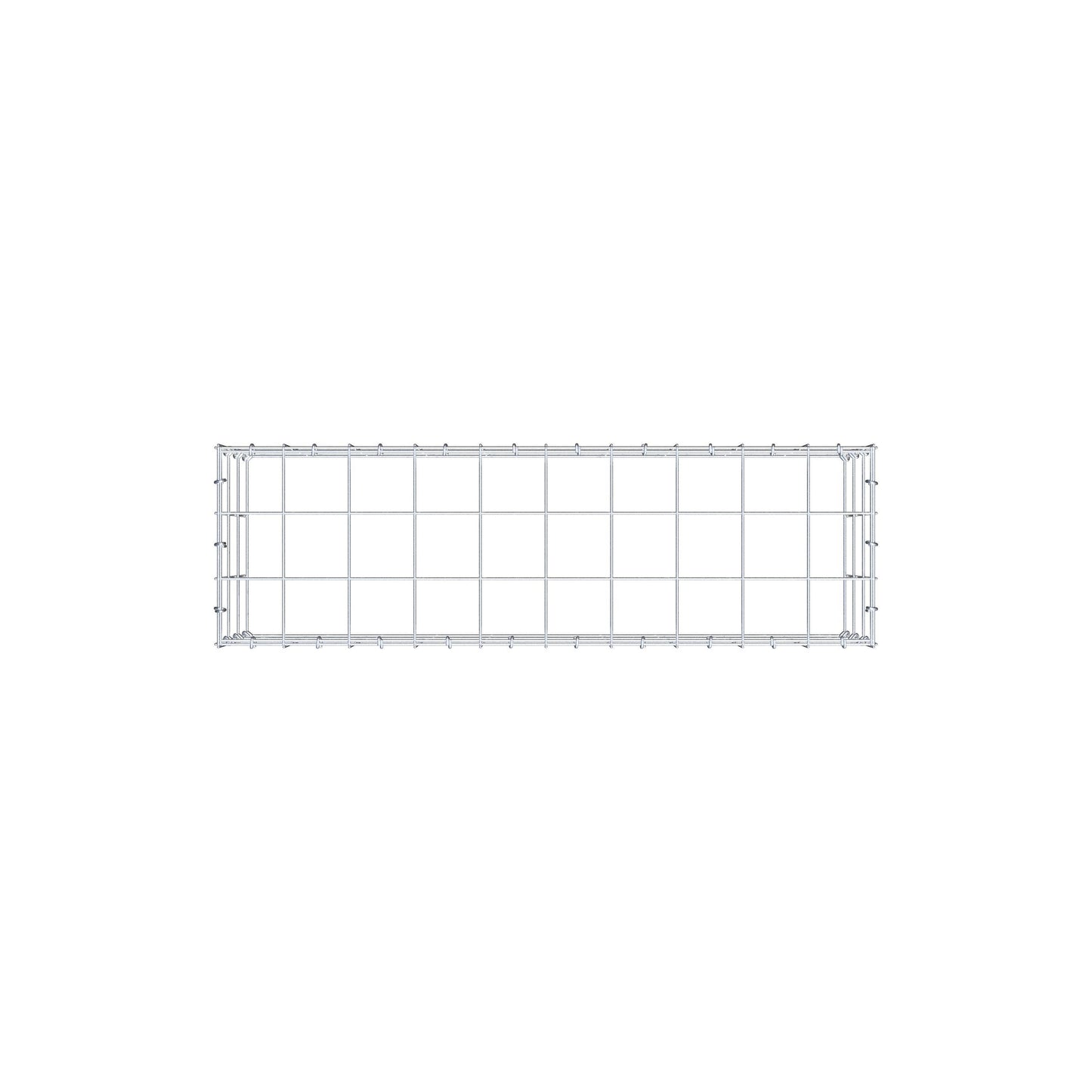 Anbaugabione Typ 3 100 cm x 30 cm x 30 cm (L x H x T), Maschenweite 10 cm x 10 cm, C-Ring