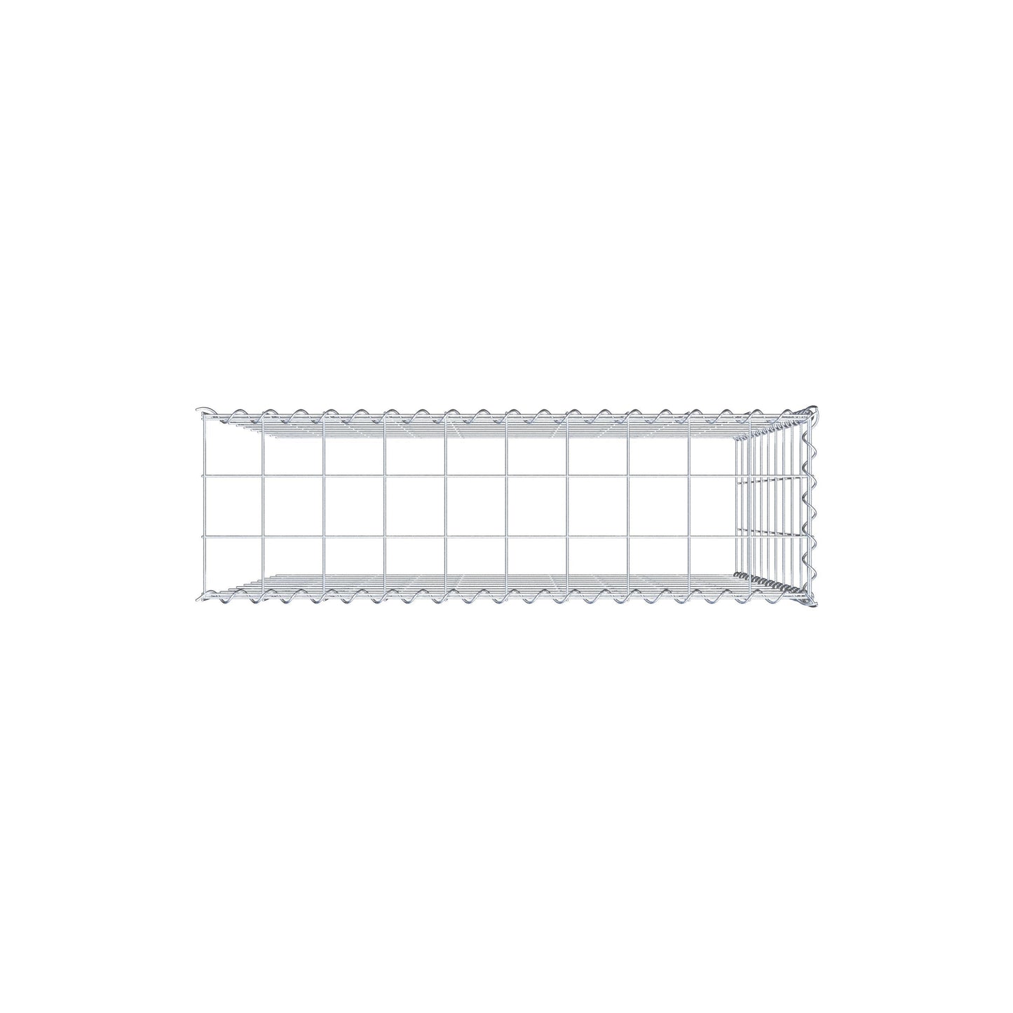 Anbaugabione Typ 4 100 cm x 100 cm x 30 cm (L x H x T), Maschenweite 10 cm x 10 cm, Spirale