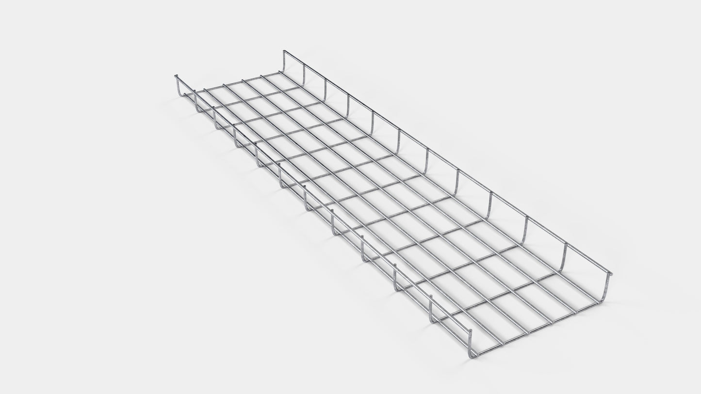 Kabelgoot hoogte 110 cm, diepte 5 cm, maaswijdte 5 x 10 cm