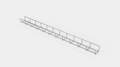 Kabelgoot hoogte 110 cm, diepte 5 cm, maaswijdte 5 x 10 cm