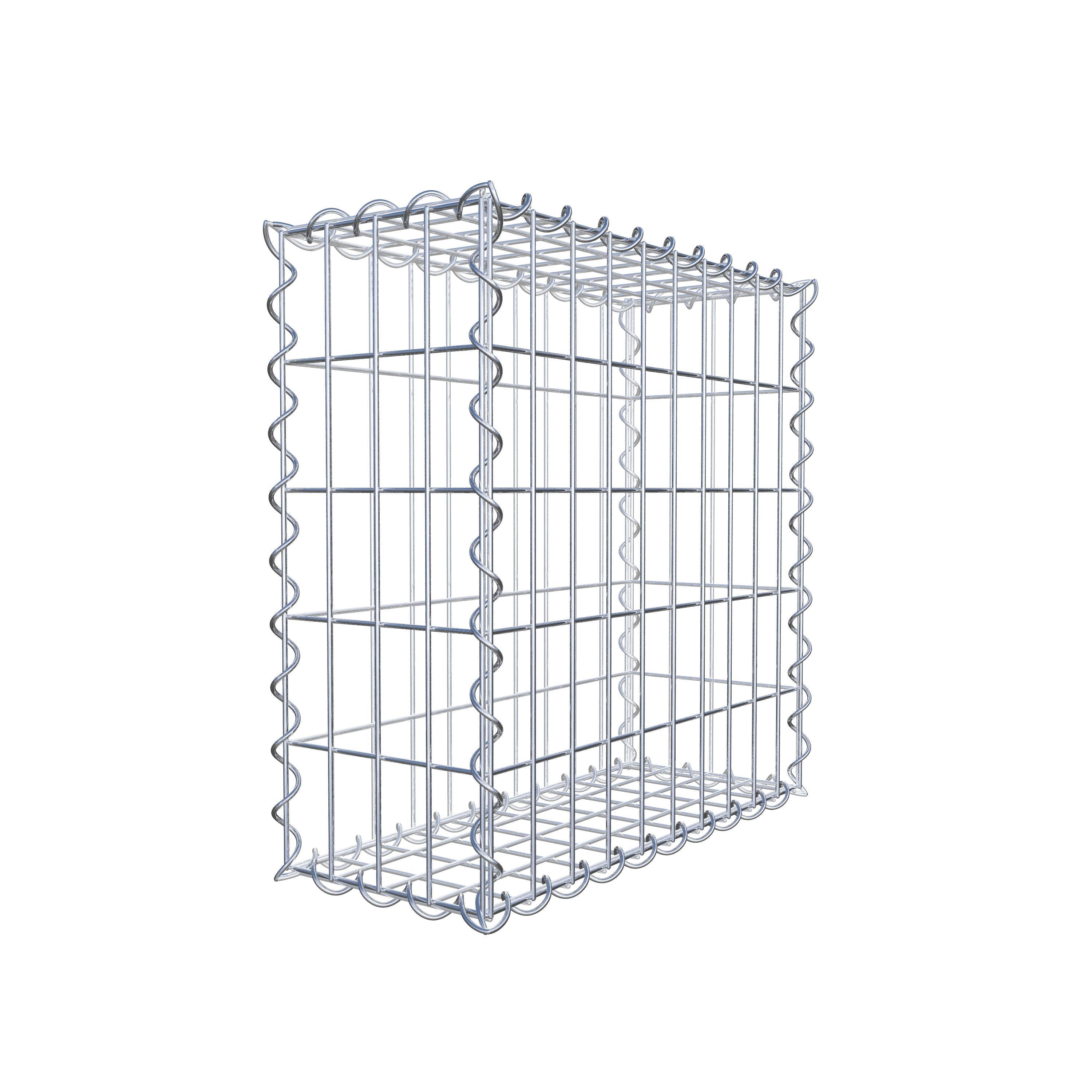 Gabion 50 cm x 50 cm x 20 cm (L x H x D), mesh size 5 cm x 10 cm, spiral