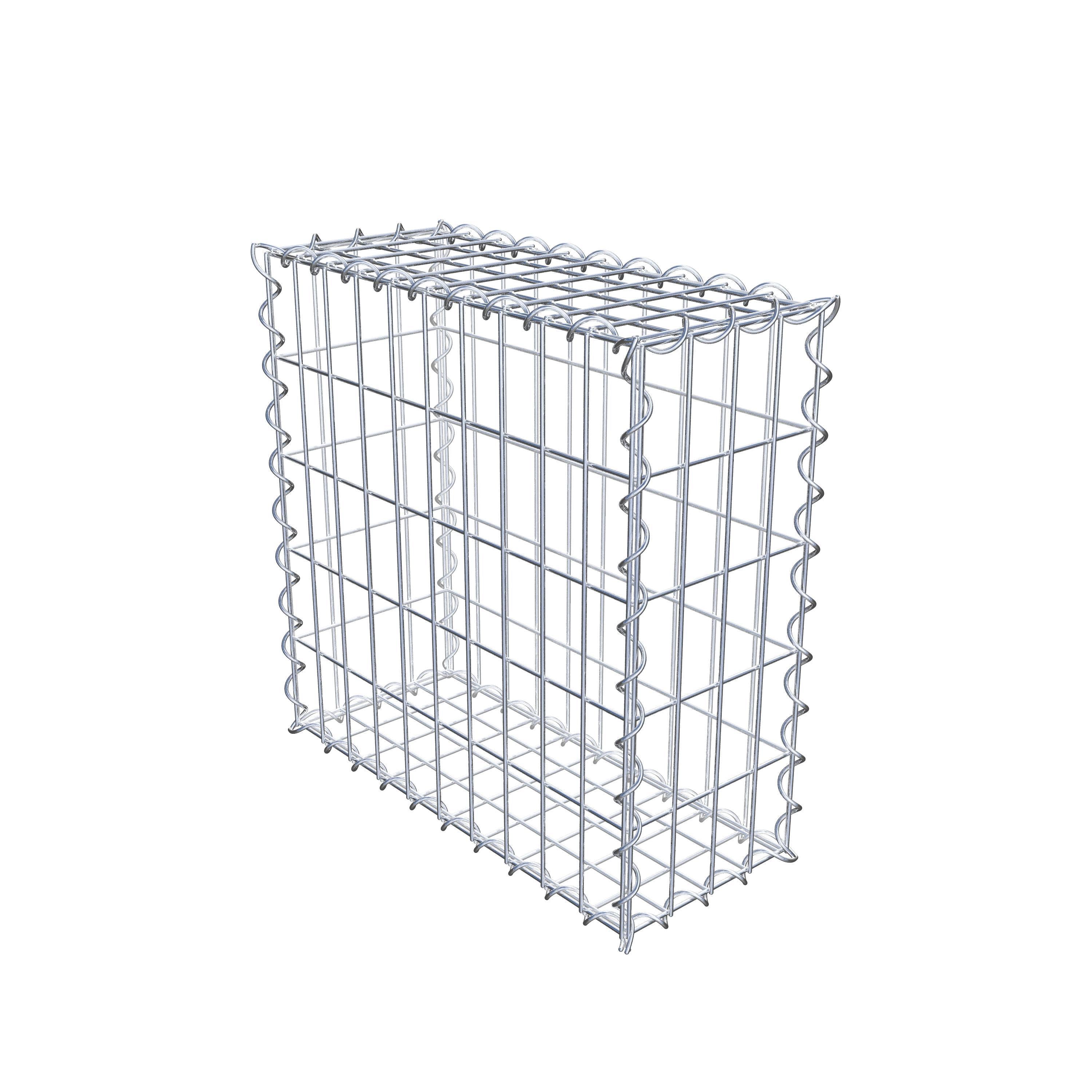 Gabion 50 cm x 50 cm x 20 cm (L x H x D), mesh size 5 cm x 10 cm, spiral