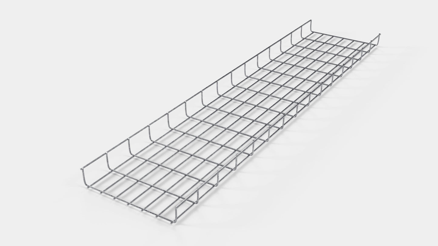 Lunghezza canalina 29 cm, profondità 5 cm, dimensione maglia 5 x 10 cm