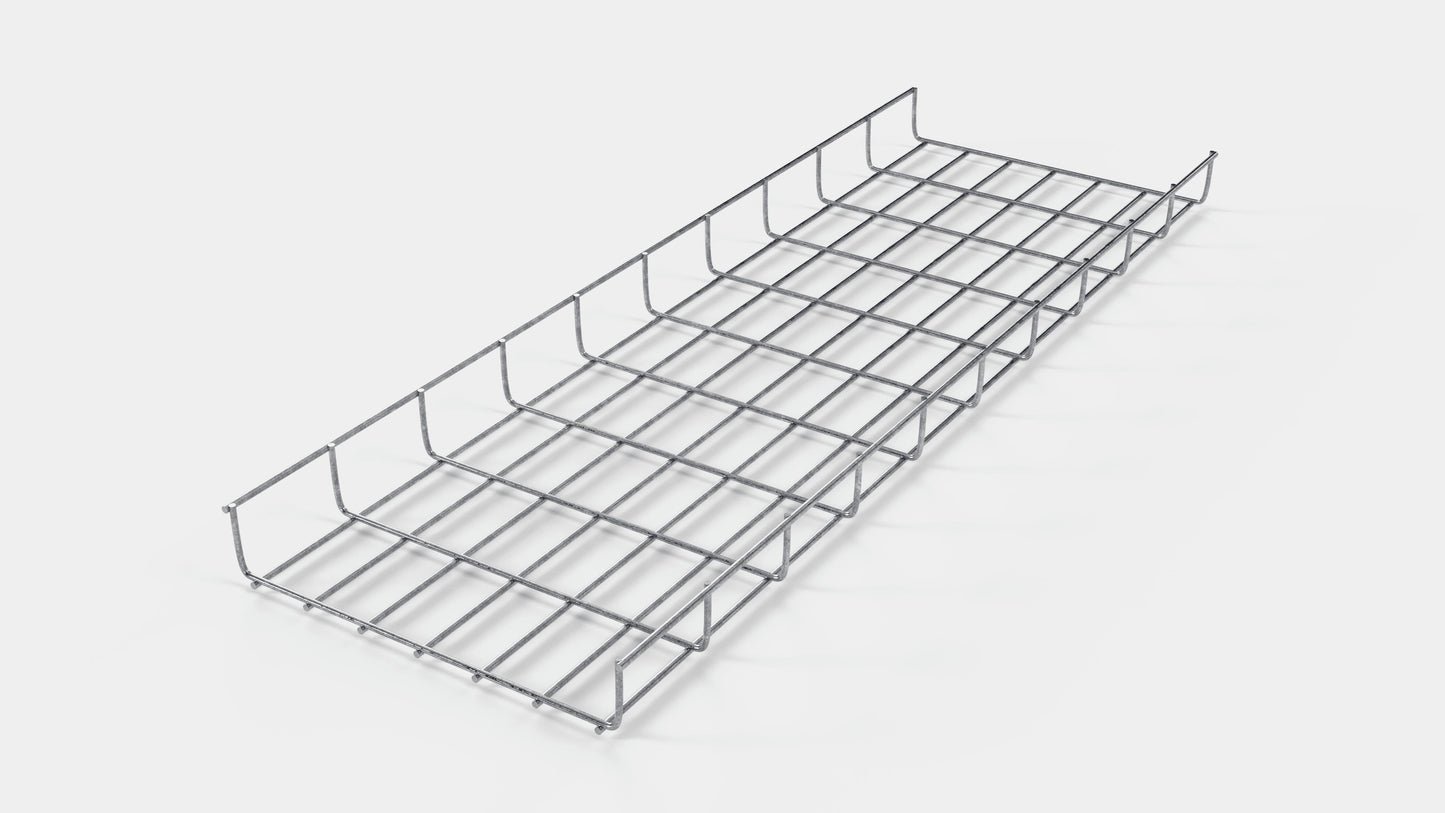 Lunghezza canalina 29 cm, profondità 5 cm, dimensione maglia 5 x 10 cm