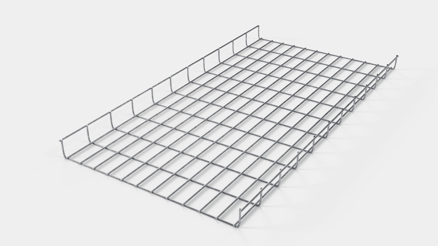 Kabelgoot hoogte 110 cm, diepte 5 cm, maaswijdte 5 x 10 cm