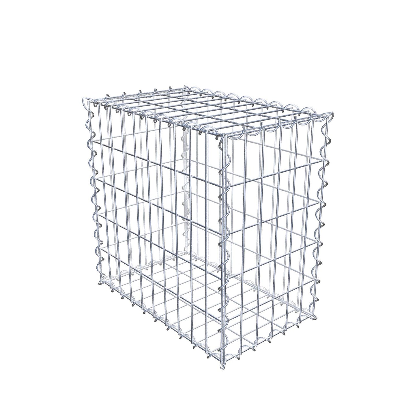 Gabione 50 cm x 50 cm x 30 cm (L x H x T), Maschenweite 5 cm x 10 cm, Spirale