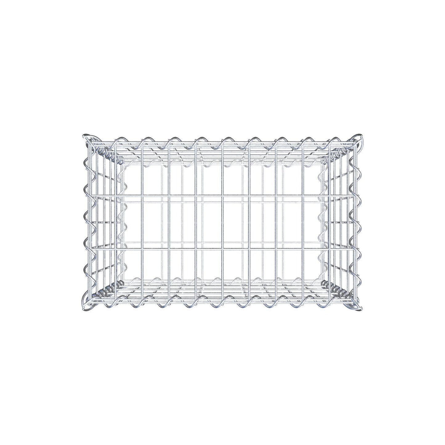 Gabione 50 cm x 50 cm x 30 cm (L x H x T), Maschenweite 5 cm x 10 cm, Spirale