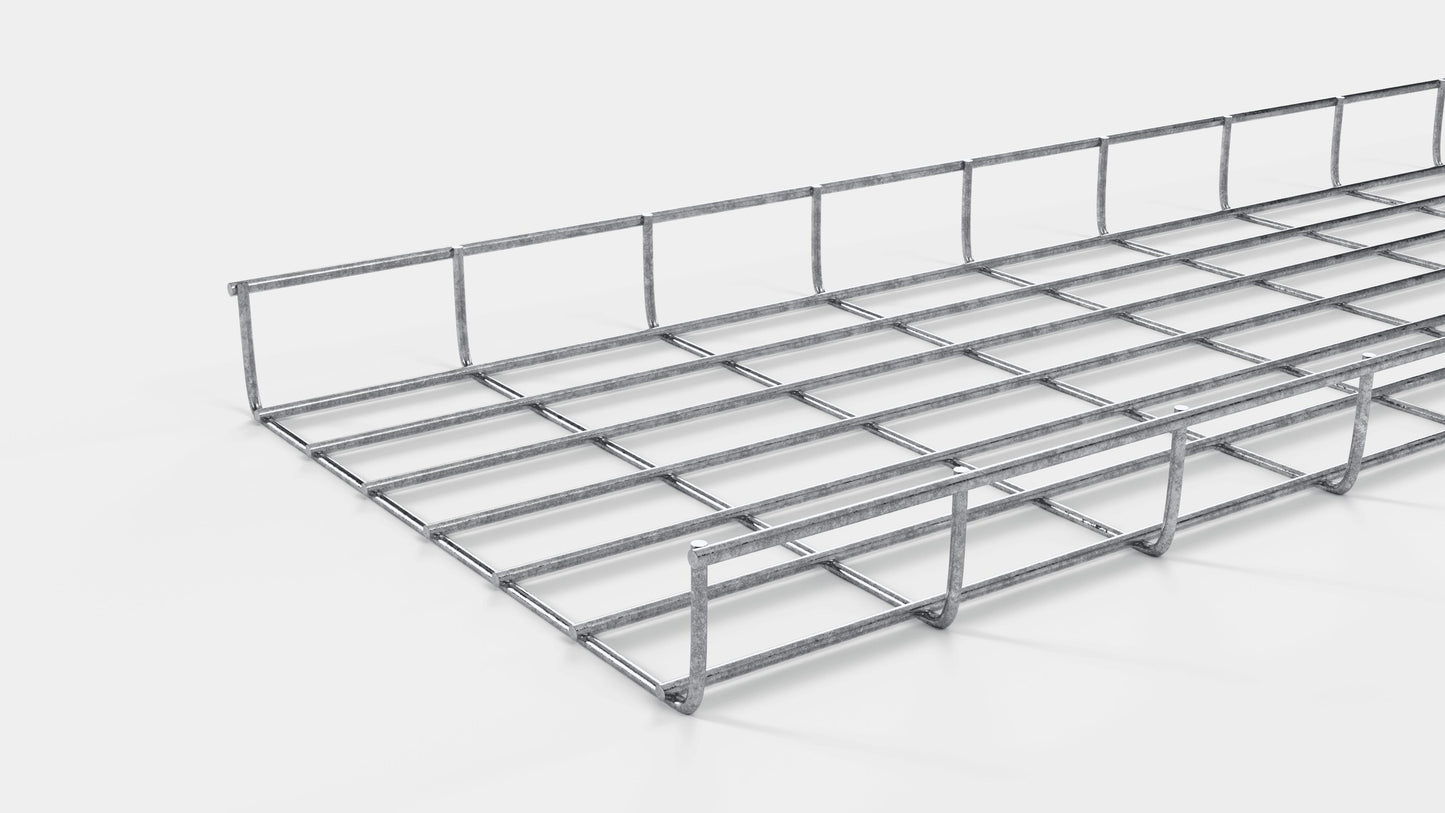 Kabelgoot hoogte 110 cm, diepte 5 cm, maaswijdte 5 x 10 cm