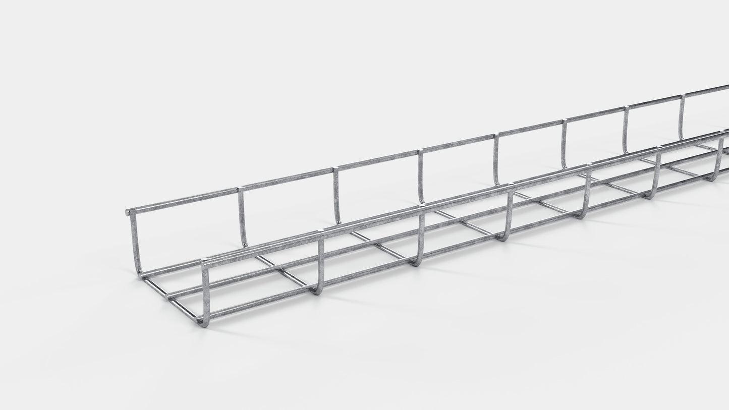 Kabelgoot hoogte 110 cm, diepte 5 cm, maaswijdte 5 x 10 cm