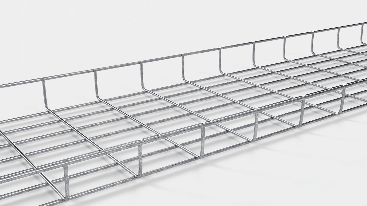 Lunghezza canalina 29 cm, profondità 5 cm, dimensione maglia 5 x 10 cm