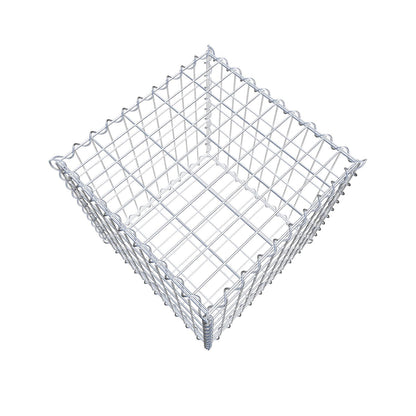 Gabione 50 cm x 50 cm x 50 cm (L x H x T), Maschenweite 5 cm x 10 cm, Spirale