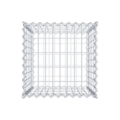 Gabione 50 cm x 50 cm x 50 cm (L x H x T), Maschenweite 5 cm x 10 cm, Spirale