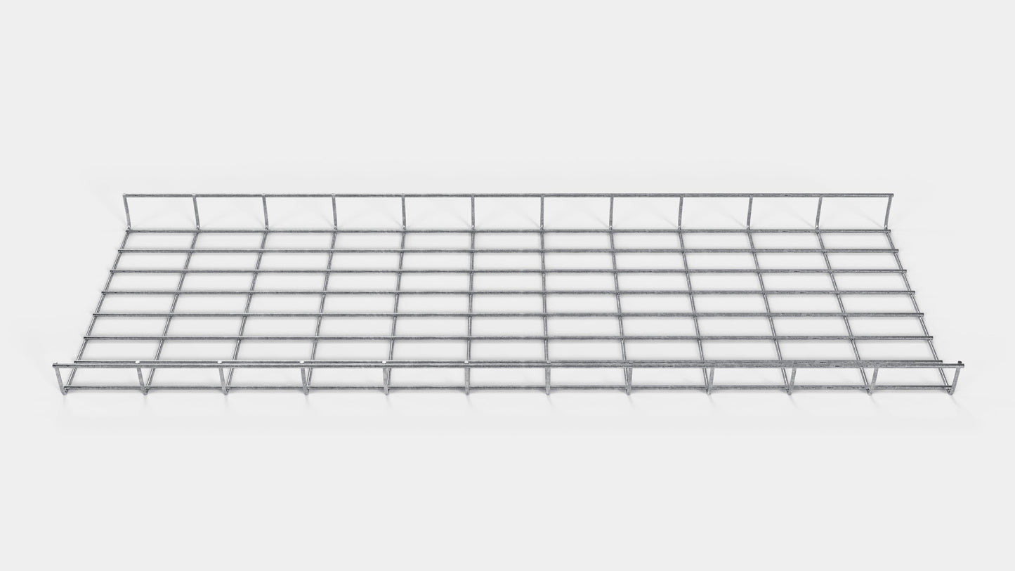 Kabelgoot hoogte 110 cm, diepte 5 cm, maaswijdte 5 x 10 cm