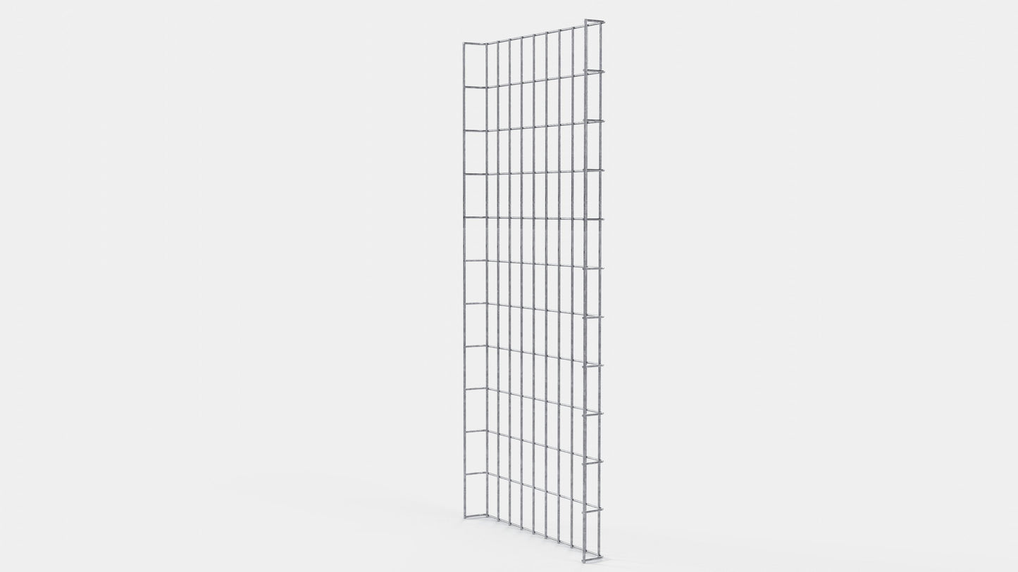 Kabelgoot hoogte 110 cm, diepte 5 cm, maaswijdte 5 x 10 cm