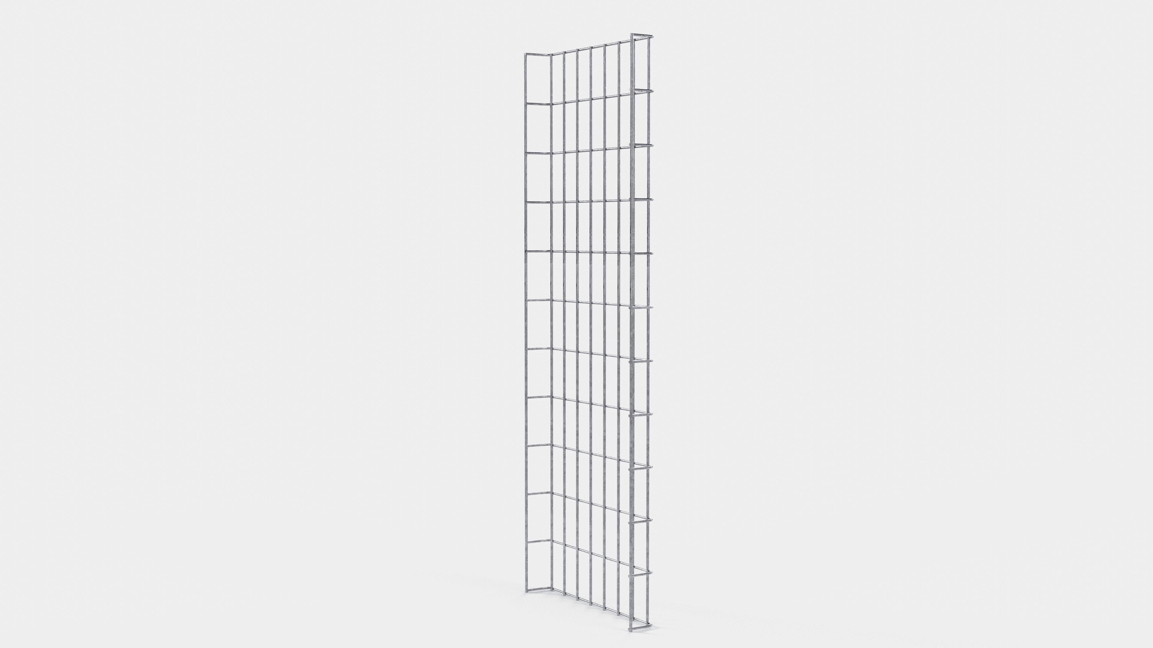 Kabelkanal højde 110 cm, dybde 5 cm, maskestørrelse 5 x 10 cm