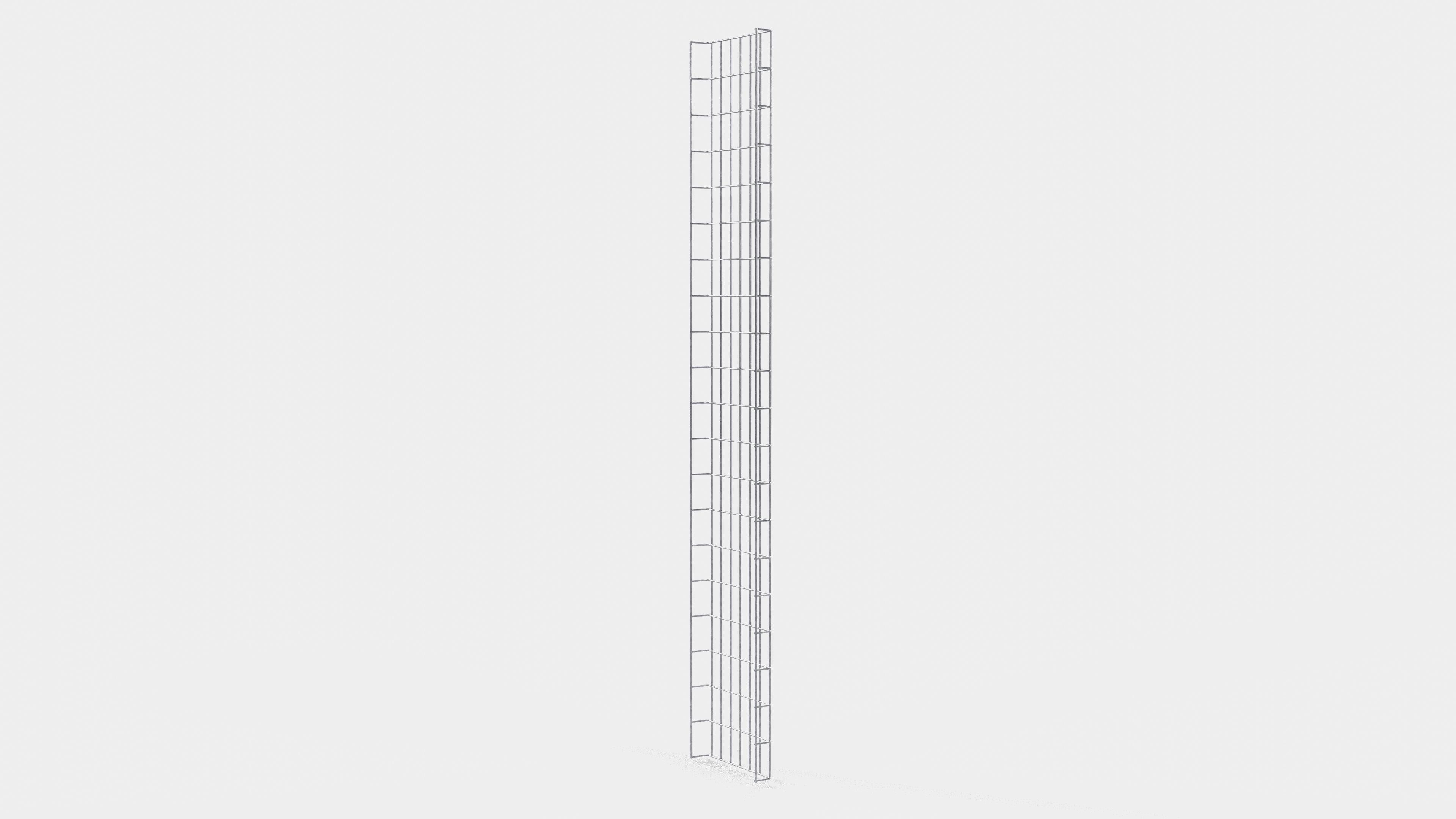 Cable duct length 29 cm, depth 5 cm, mesh size 5 x 10 cm 