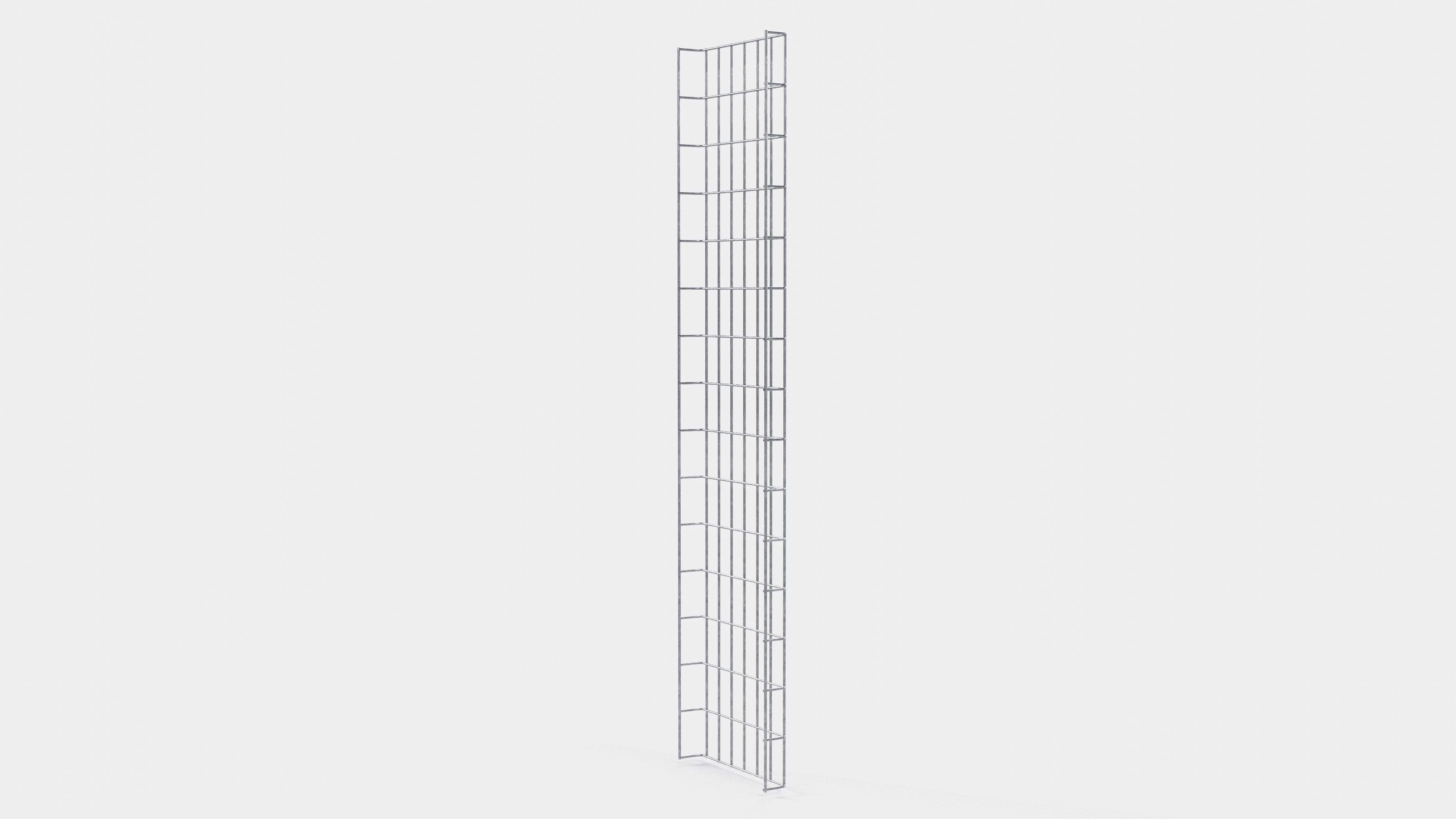Cable duct length 29 cm, depth 5 cm, mesh size 5 x 10 cm 