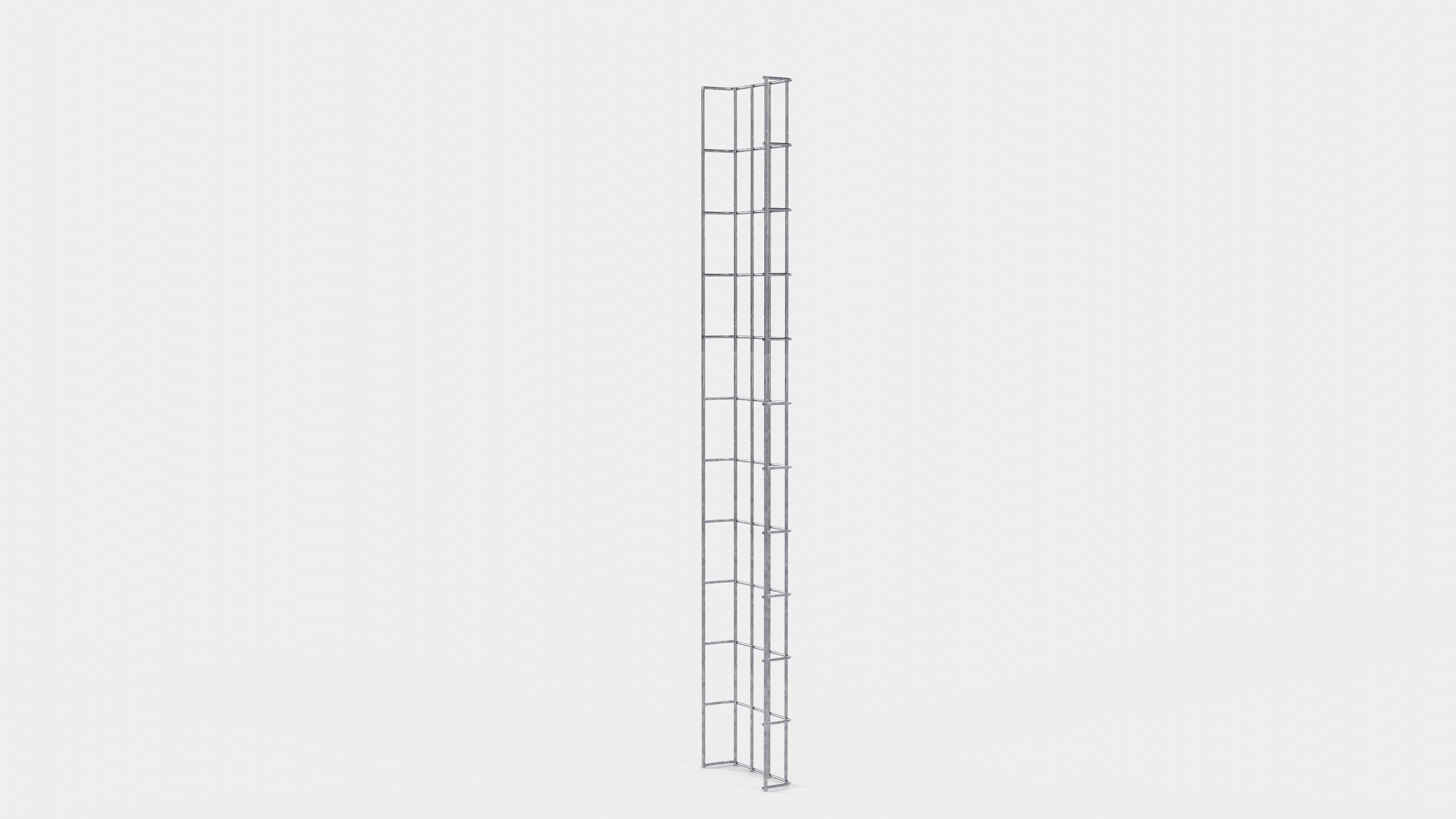 Kabelkanal højde 110 cm, dybde 5 cm, maskestørrelse 5 x 10 cm