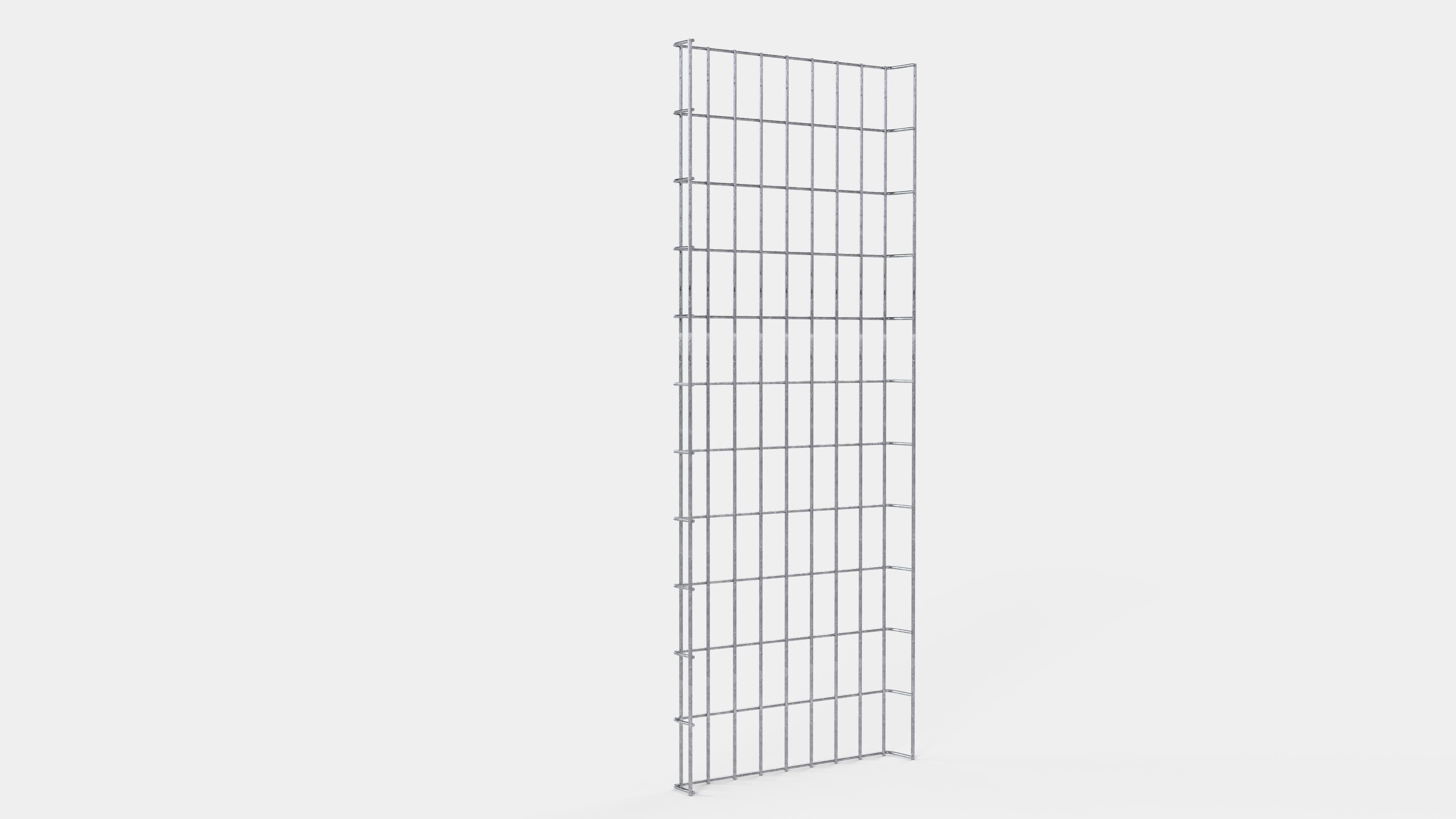 Kabelkanal højde 110 cm, dybde 5 cm, maskestørrelse 5 x 10 cm