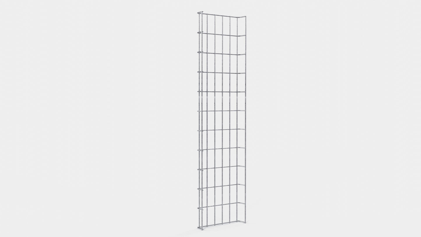 Trellis Hoogte 110 cm, diepte 5 cm, maaswijdte 5 x 10 cm