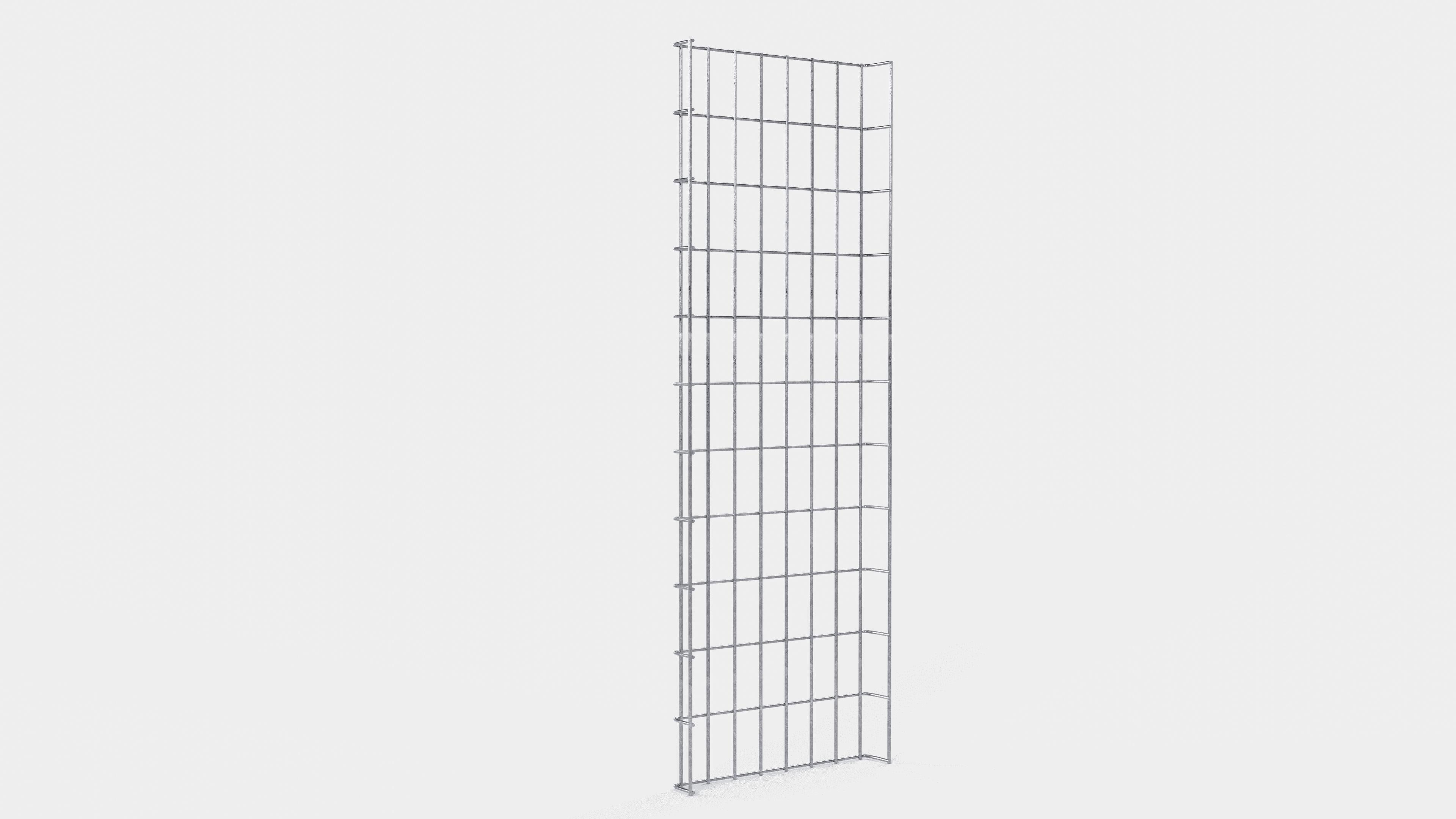 Kabelkanal højde 110 cm, dybde 5 cm, maskestørrelse 5 x 10 cm