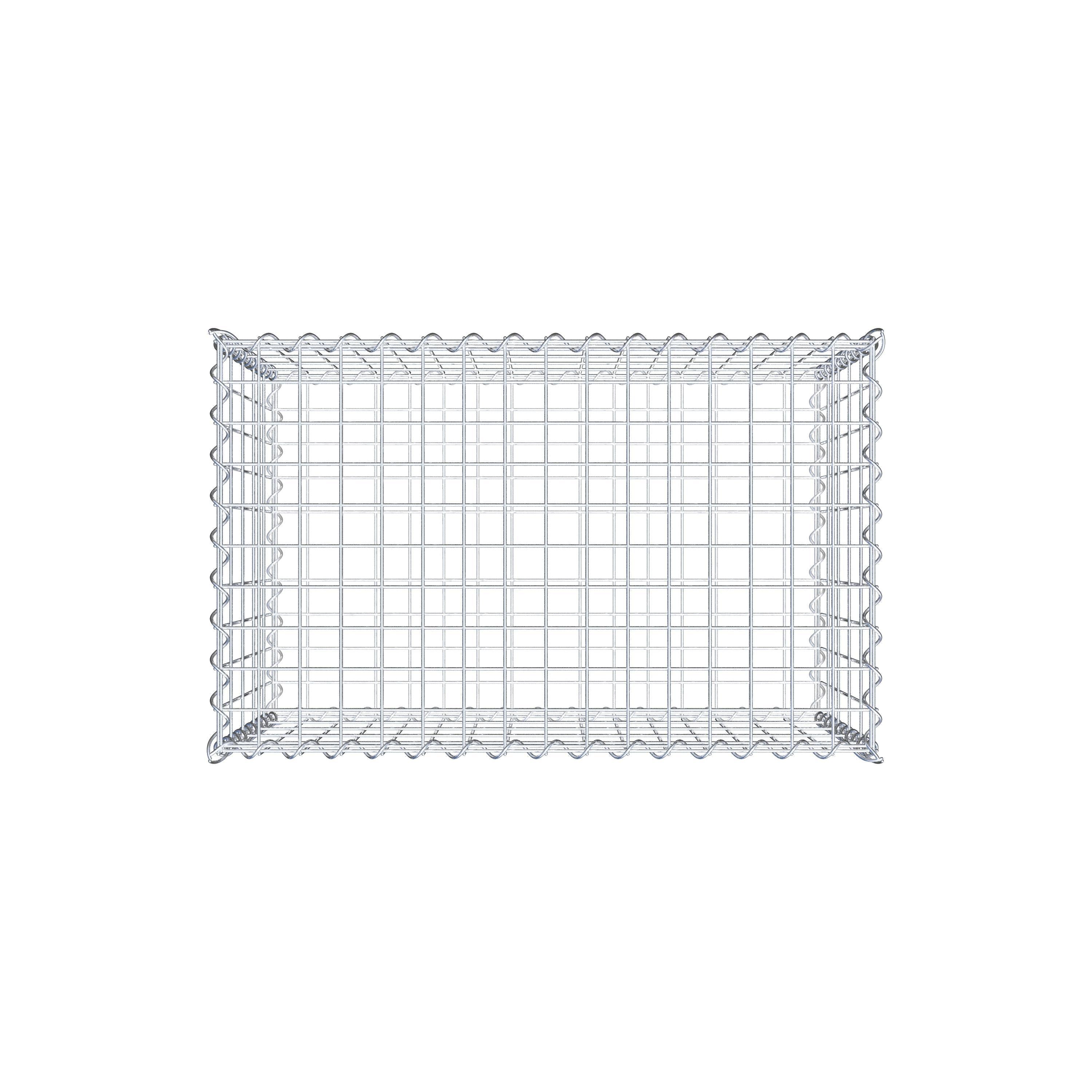 Gabion 80 cm x 50 cm x 50 cm (L x H x D), maskstorlek 5 cm x 10 cm, spiral