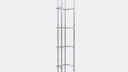 Kabelgoot hoogte 110 cm, diepte 5 cm, maaswijdte 5 x 10 cm