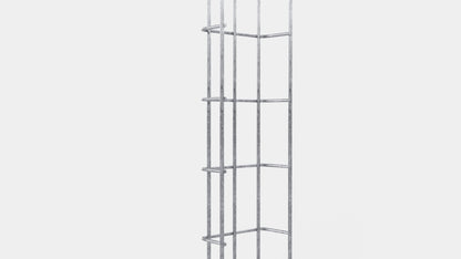 Kabelgoot hoogte 110 cm, diepte 5 cm, maaswijdte 5 x 10 cm