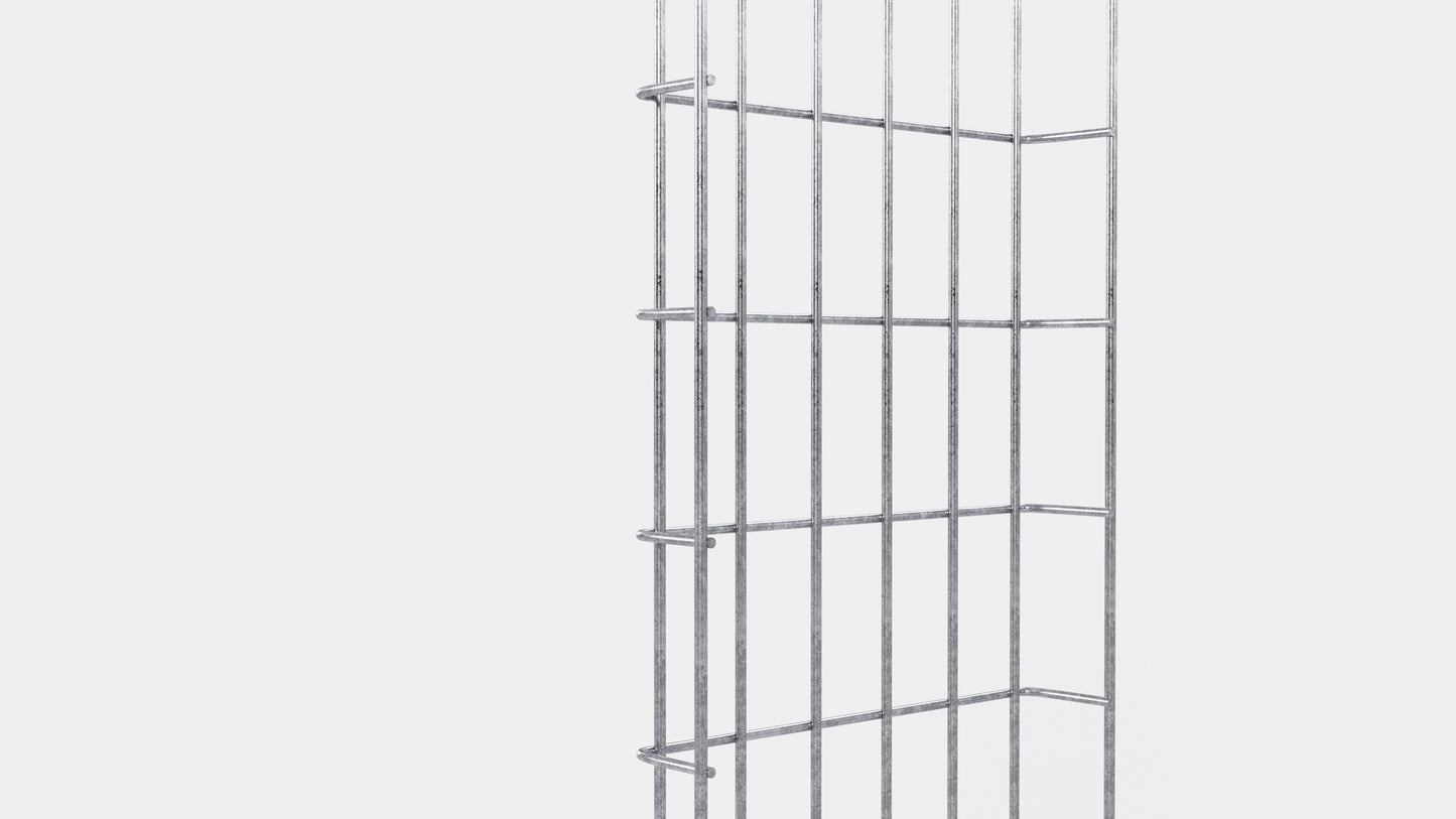 Trellis Hoogte 110 cm, diepte 5 cm, maaswijdte 5 x 10 cm