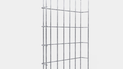 Kabelgoot hoogte 110 cm, diepte 5 cm, maaswijdte 5 x 10 cm