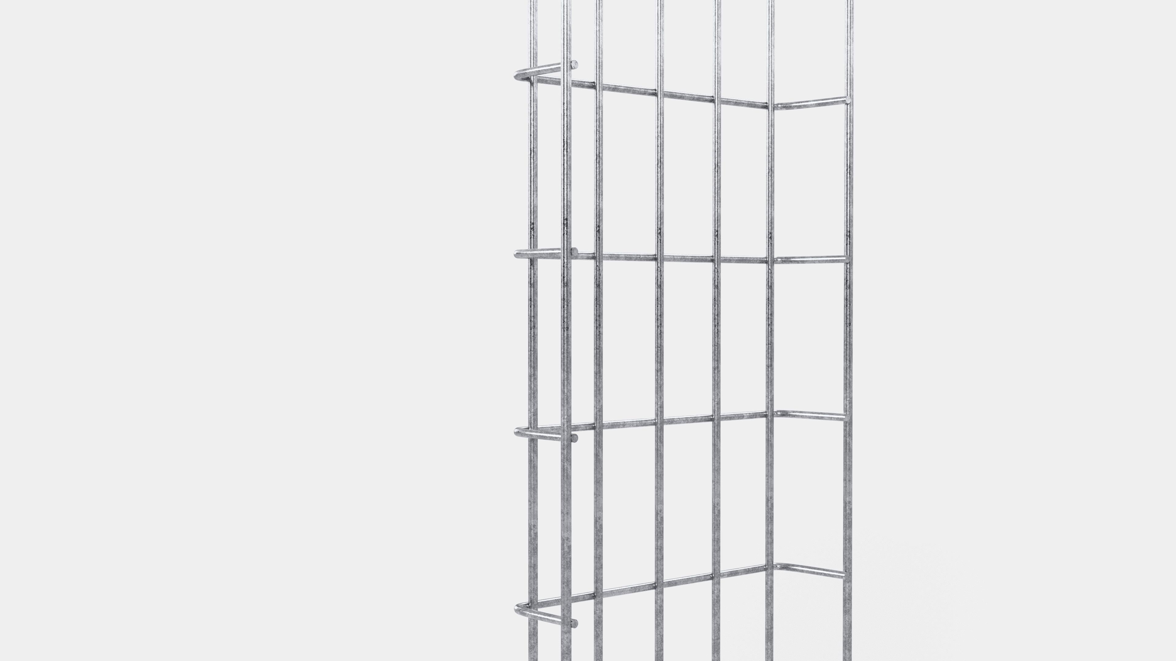 Kabelkanal højde 110 cm, dybde 5 cm, maskestørrelse 5 x 10 cm