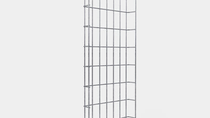 Lunghezza canalina 29 cm, profondità 5 cm, dimensione maglia 5 x 10 cm