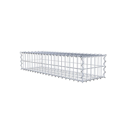 Gabbione 100 cm x 20 cm x 30 cm (L x H x P), maglia 5 cm x 10 cm, spirale