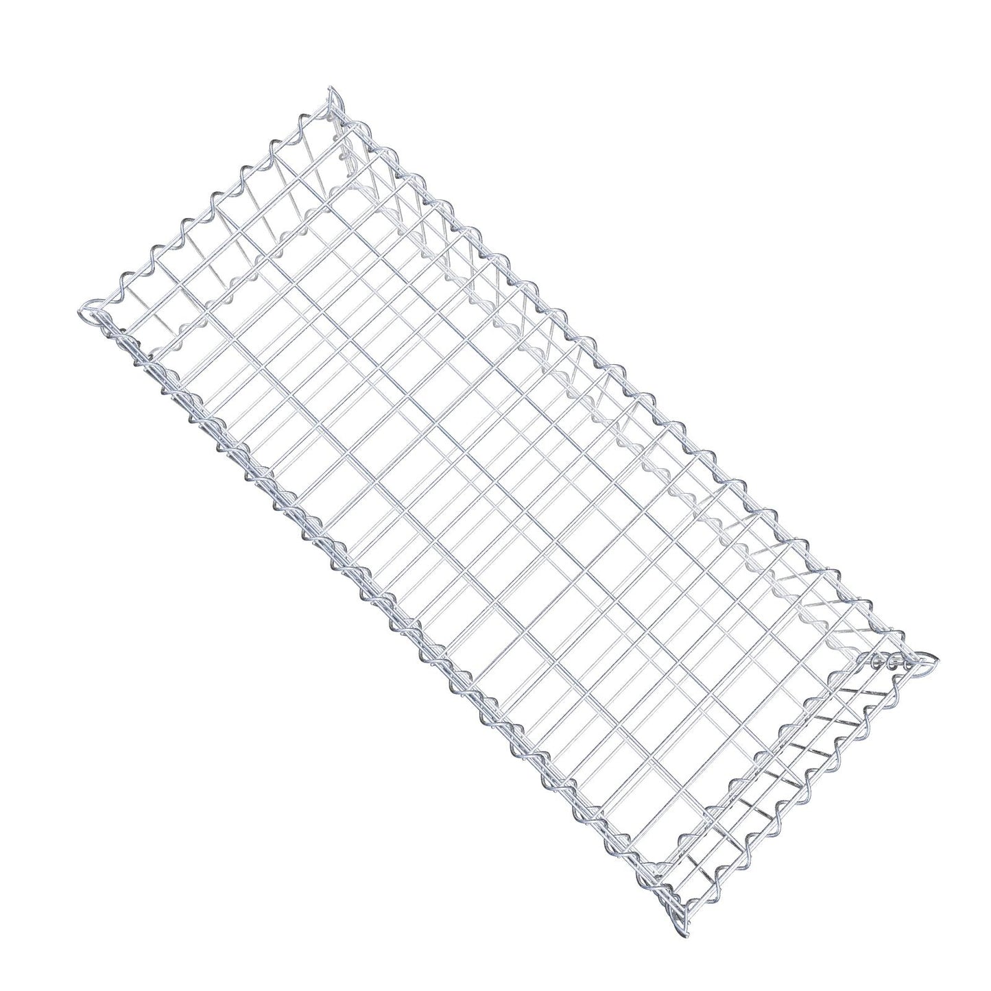 Gabione 100 cm x 20 cm x 40 cm (L x H x T), Maschenweite 5 cm x 10 cm, Spirale
