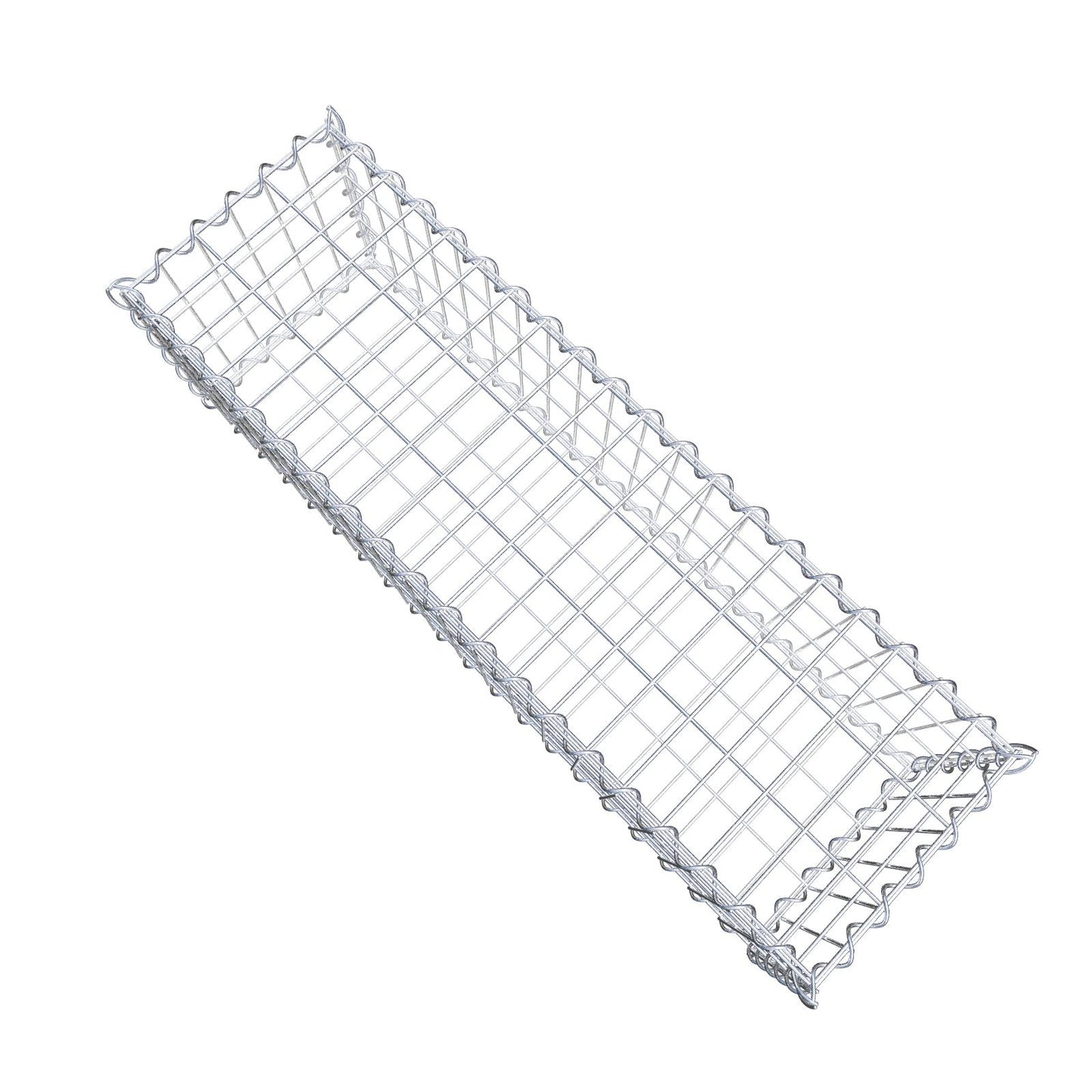 Gabion 100 cm x 30 cm x 30 cm (L x H x D), mesh size 5 cm x 10 cm, spiral