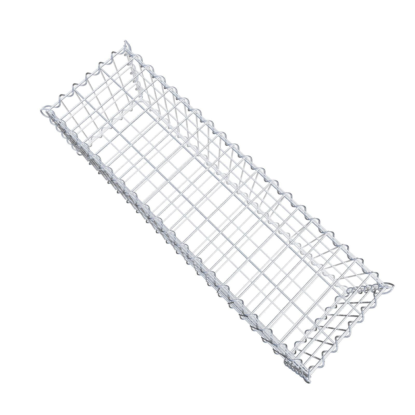 Gabione 100 cm x 30 cm x 30 cm (L x H x T), Maschenweite 5 cm x 10 cm, Spirale