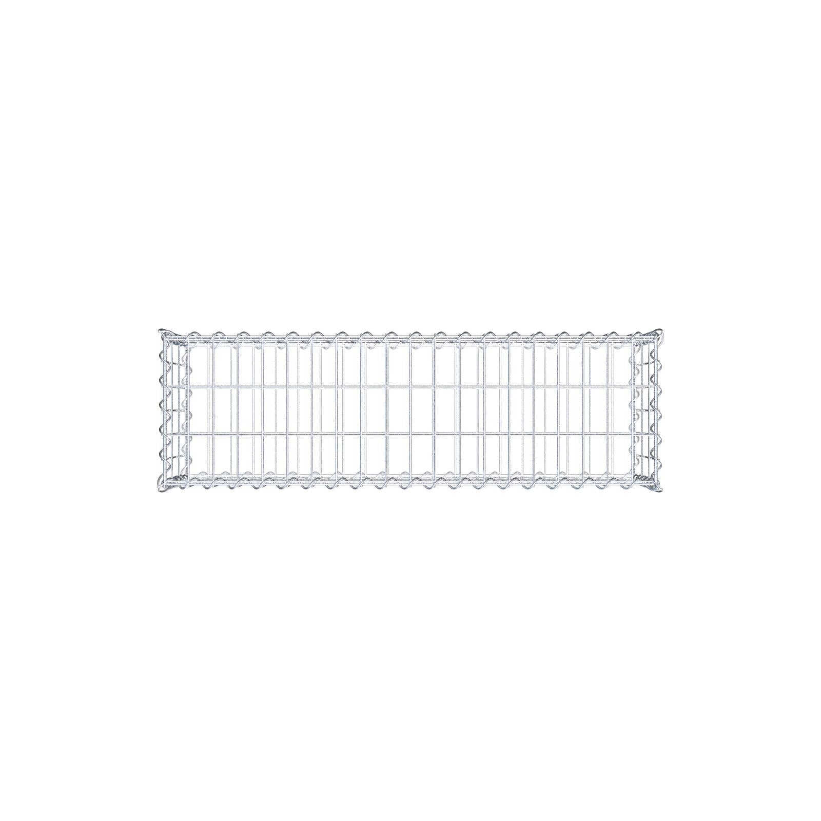 Gabione 100 cm x 30 cm x 30 cm (L x H x T), Maschenweite 5 cm x 10 cm, Spirale