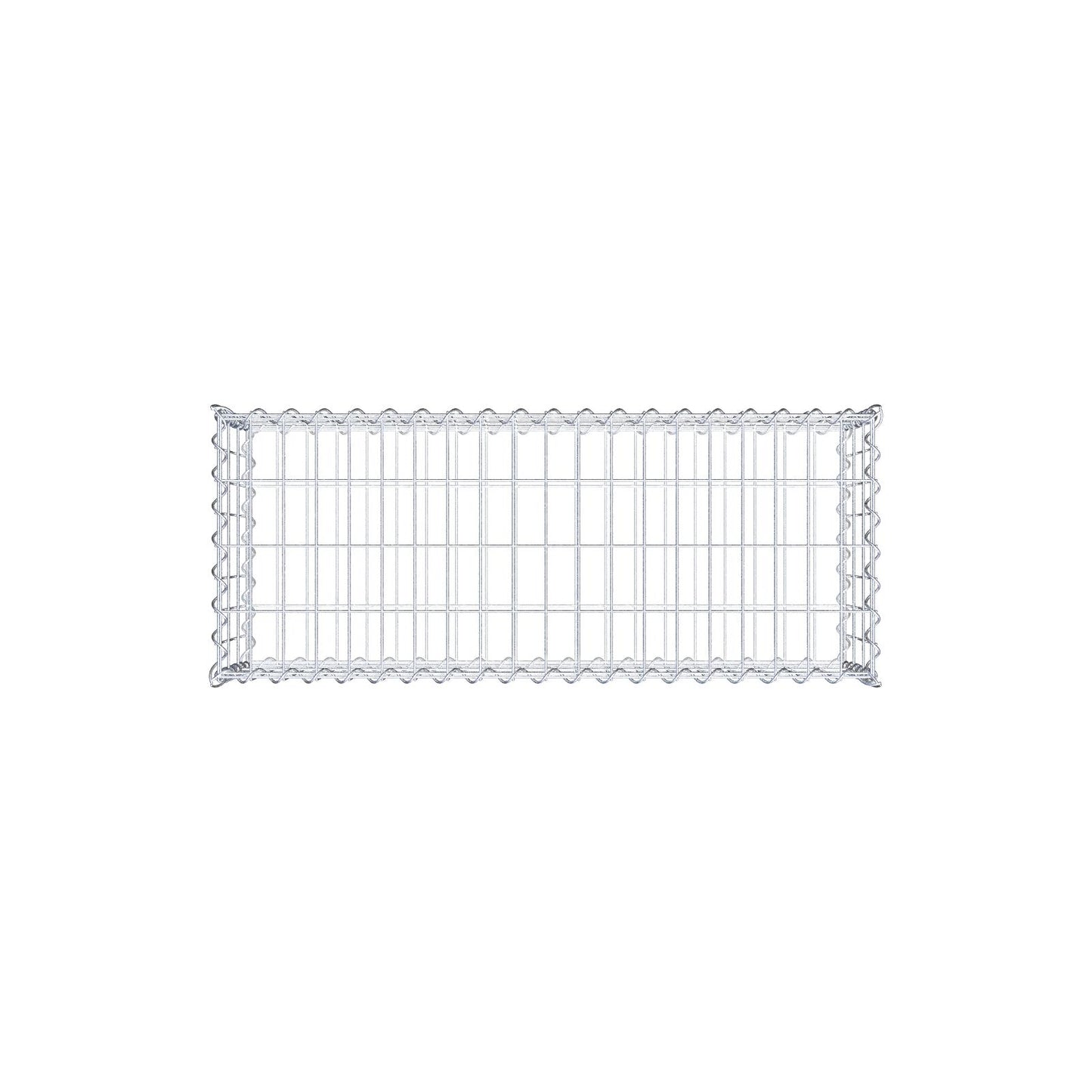 Gabion 100 cm x 30 cm x 40 cm (L x H x D), maskestørrelse 5 cm x 10 cm, spiral