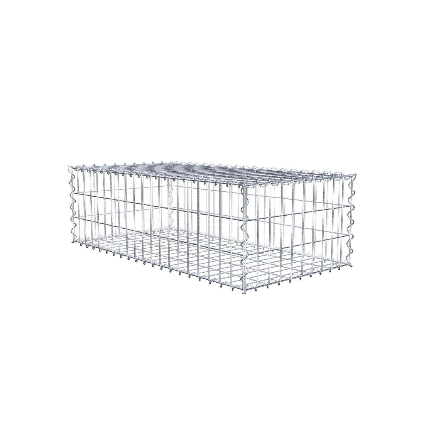 Gabione 100 cm x 30 cm x 50 cm (L x H x T), Maschenweite 5 cm x 10 cm, Spirale