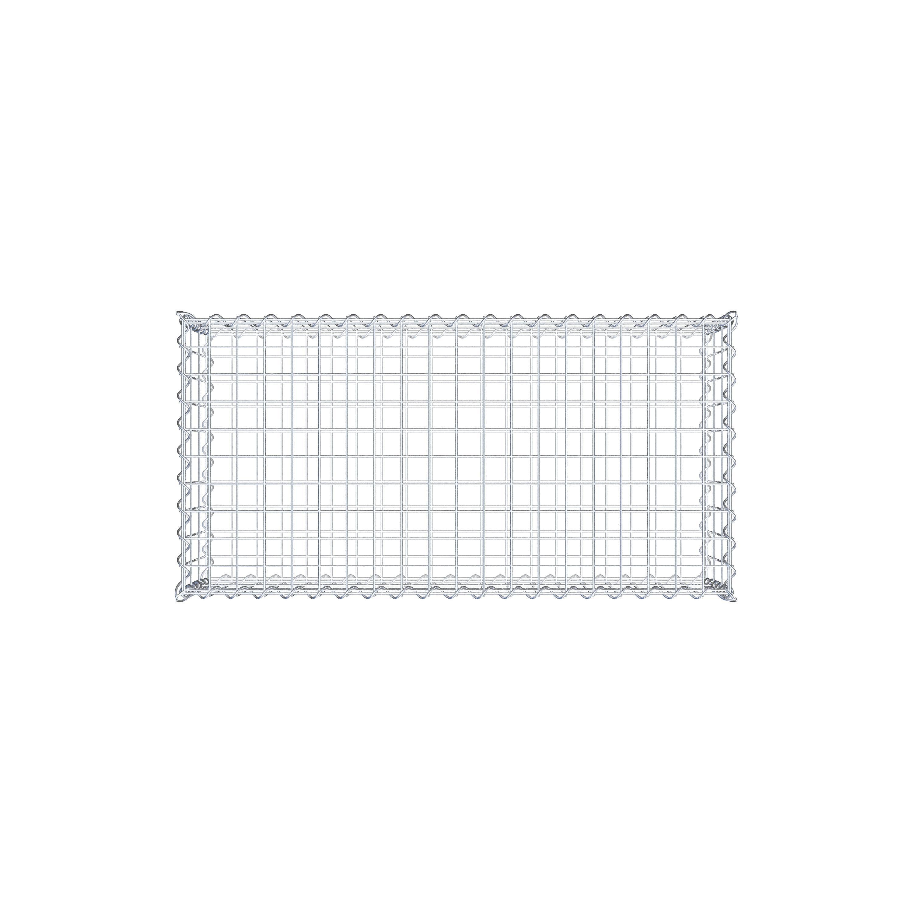 Gabion 100 cm x 30 cm x 50 cm (L x H x D), mesh size 5 cm x 10 cm, spiral