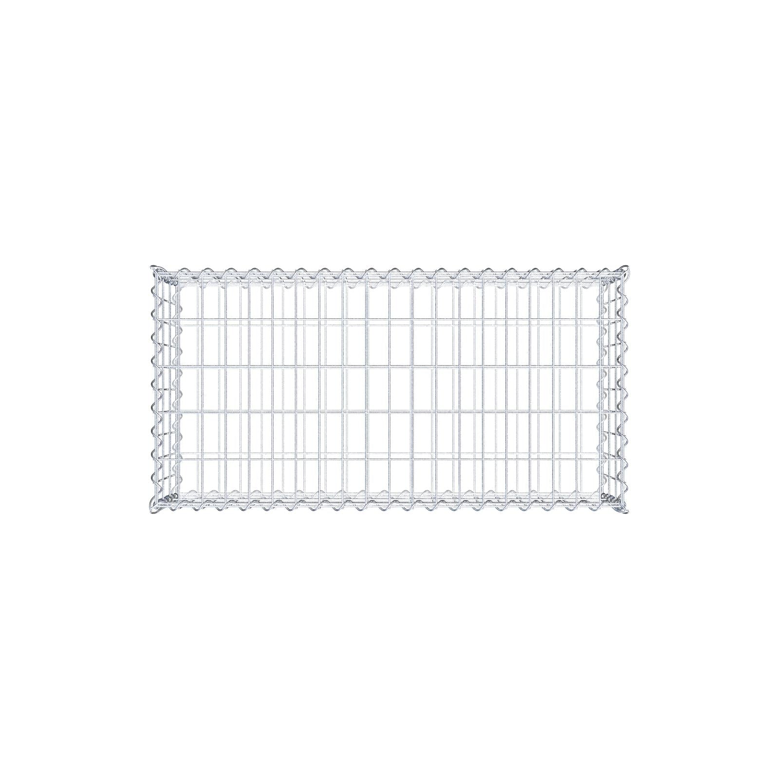 Gabion 100 cm x 30 cm x 50 cm (L x H x P), mailles 5 cm x 10 cm, spirale