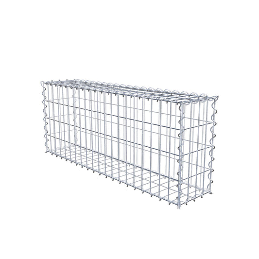 Gabion 100 cm x 40 cm x 20 cm (L x H x D), maskestørrelse 5 cm x 10 cm, spiral