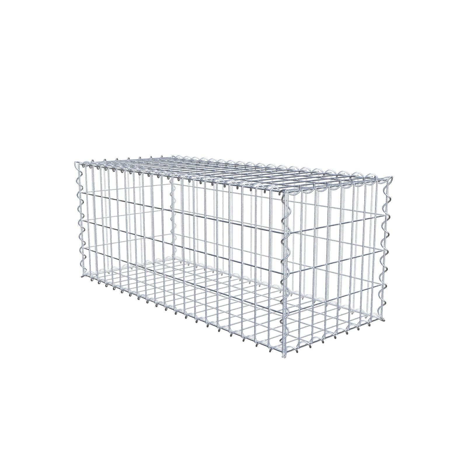 Schanskorf 100 cm x 40 cm x 40 cm (L x H x D), maaswijdte 5 cm x 10 cm, spiraalvormig