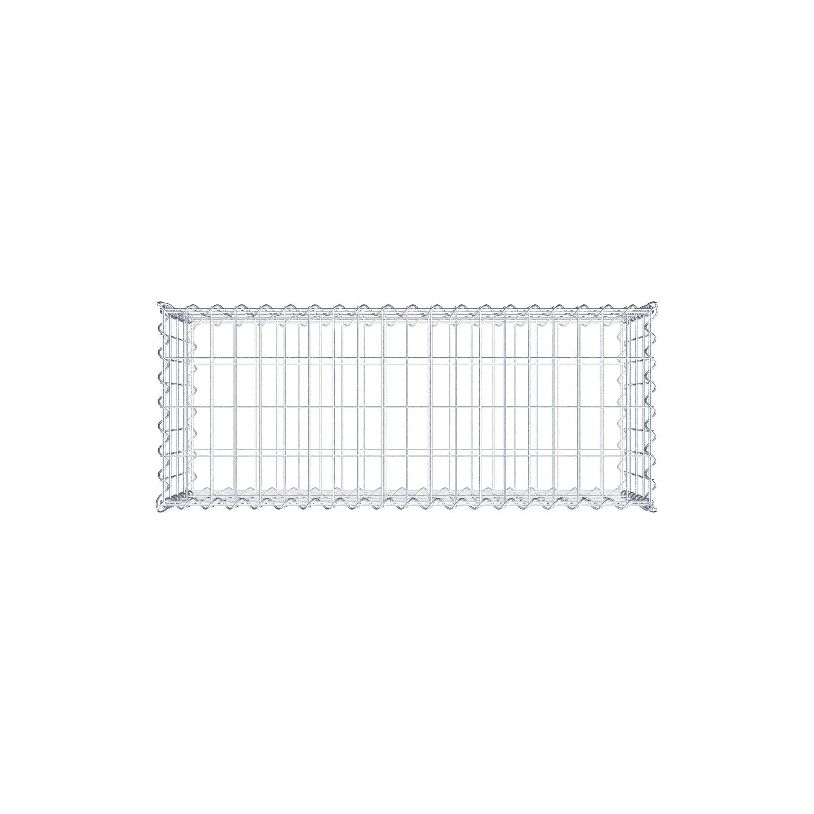 Gabion 100 cm x 40 cm x 40 cm (L x H x D), mesh size 5 cm x 10 cm, spiral