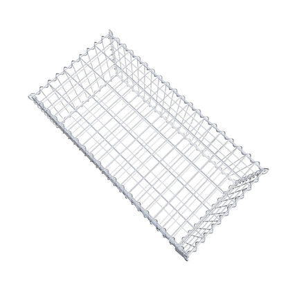 Gabion 100 cm x 40 cm x 50 cm (L x H x D), maskstorlek 5 cm x 10 cm, spiral