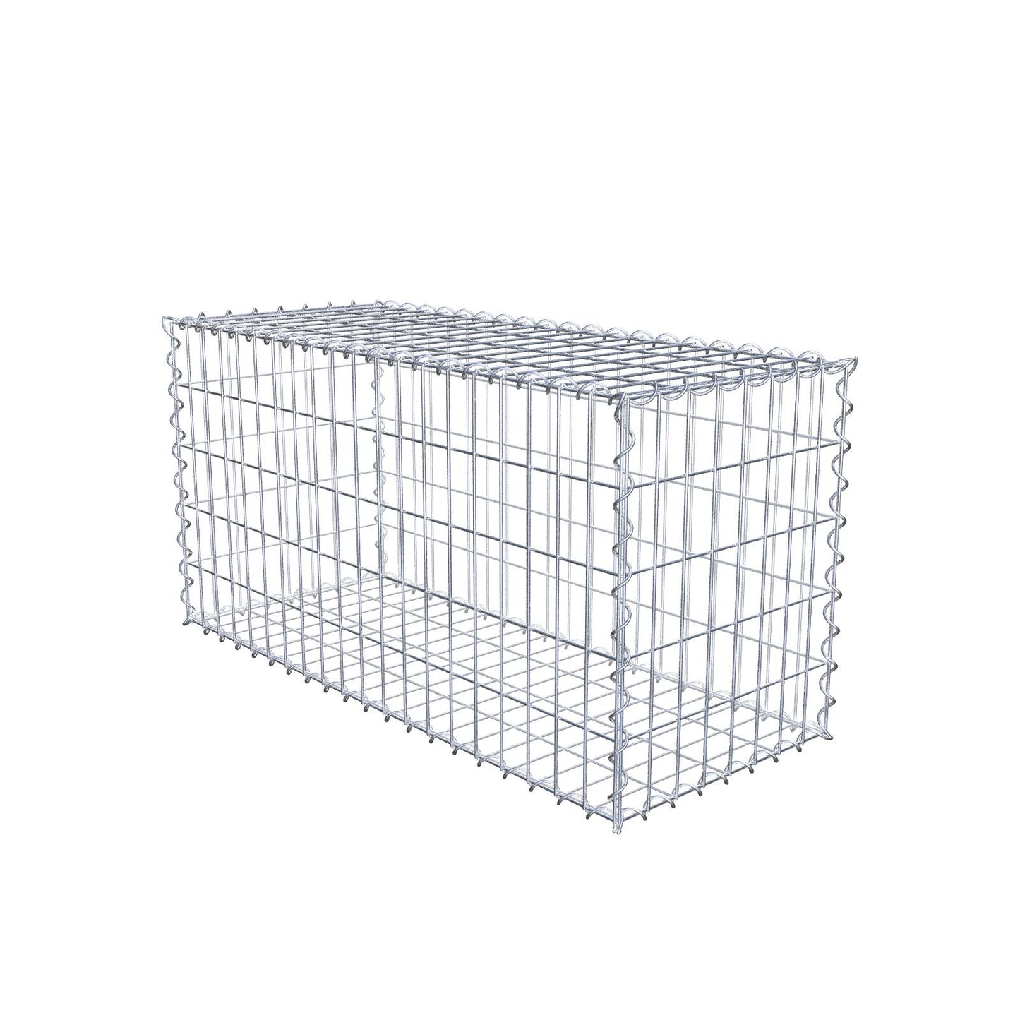 Gabion 100 cm x 50 cm x 40 cm (L x H x D), maskestørrelse 5 cm x 10 cm, spiral
