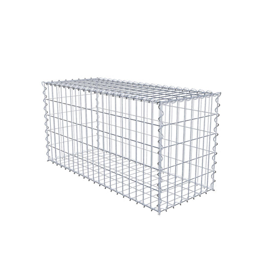 Gabion 100 cm x 50 cm x 40 cm (L x H x D), maskestørrelse 5 cm x 10 cm, spiral