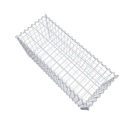 Gabion 100 cm x 50 cm x 40 cm (L x H x D), maskestørrelse 5 cm x 10 cm, spiral