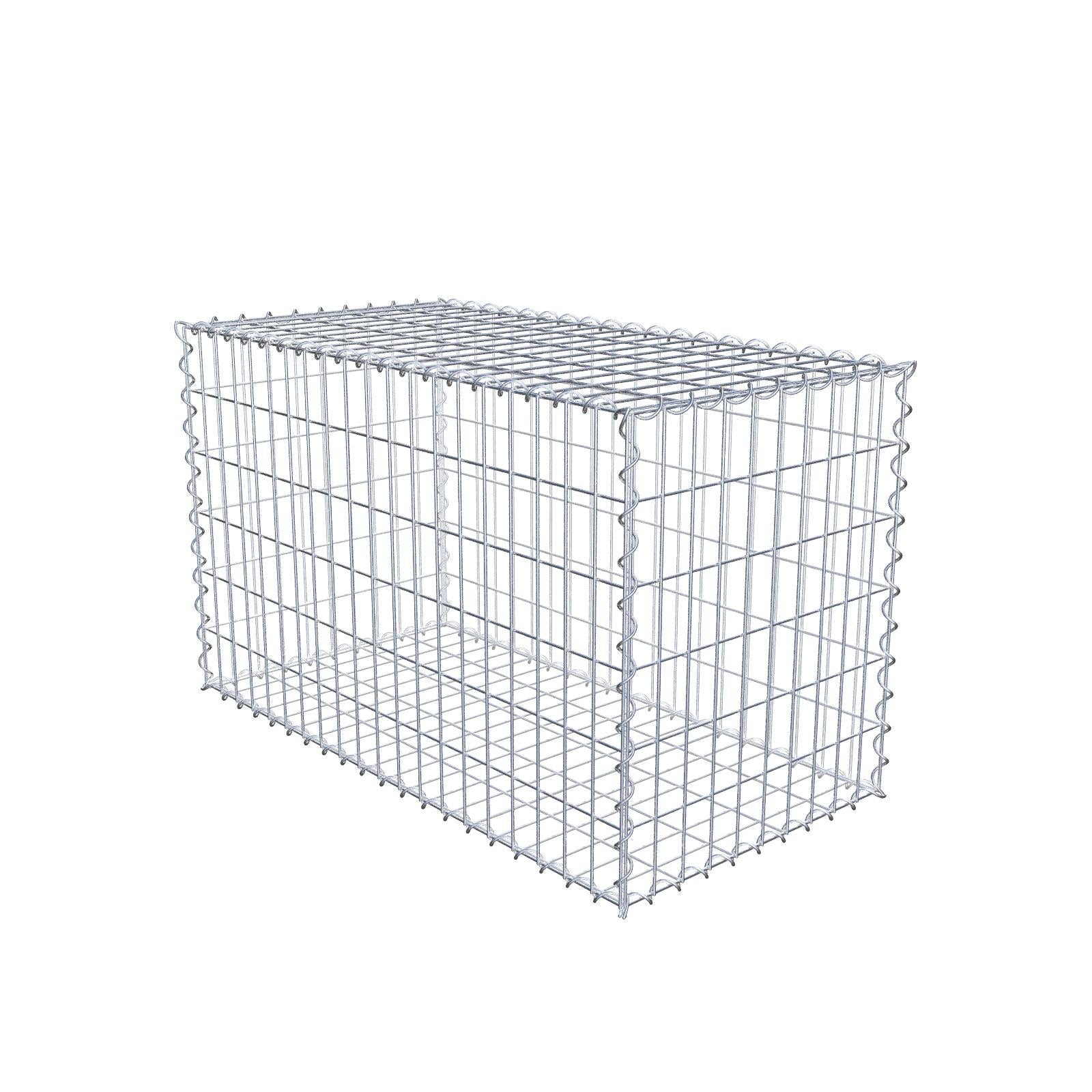 Gabion 100 cm x 60 cm x 50 cm (L x H x D), mesh size 5 cm x 10 cm, spiral