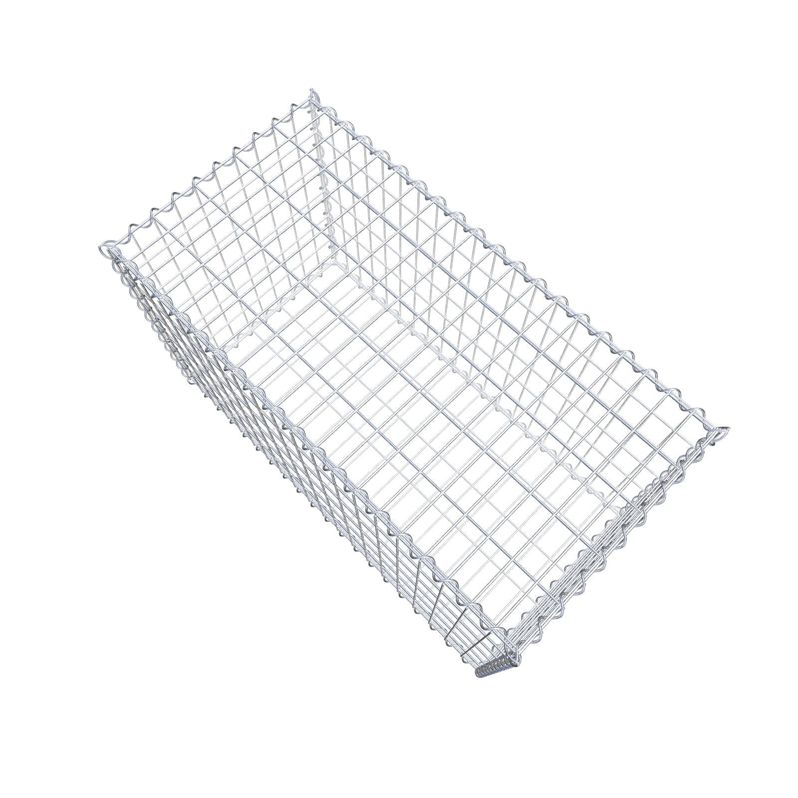 Gabion 100 cm x 60 cm x 50 cm (L x H x D), mesh size 5 cm x 10 cm, spiral